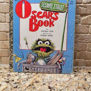 Vintage Little Golden Book Sesame Street Oscar's Book 1980